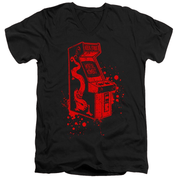 Mortal Kombat Insert Coin - Men's V-Neck T-Shirt Men's V-Neck T-Shirt Mortal Kombat