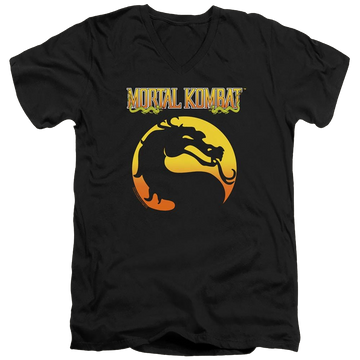 Mortal Kombat Logo - Men's V-Neck T-Shirt Men's V-Neck T-Shirt Mortal Kombat