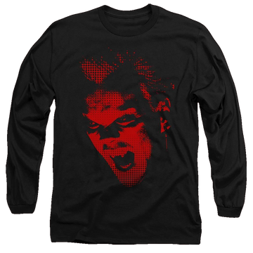 Black men's long sleeve t-shirt with Lost Boys David graphic