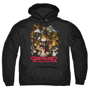 Black pullover hoodie with Gremlins Goon Crew graphic
