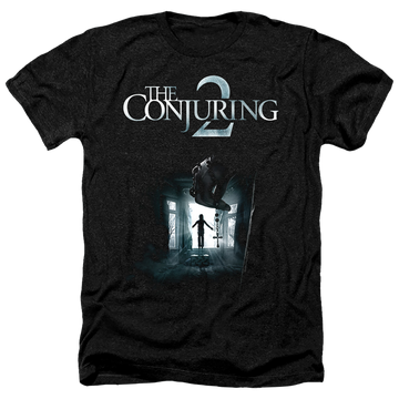 Charcoal men's heather t-shirt with Conjuring Poster graphic