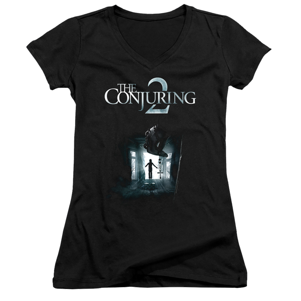 Conjuring, The Poster - Juniors V-Neck T-Shirt Juniors V-Neck T-Shirt Conjuring
