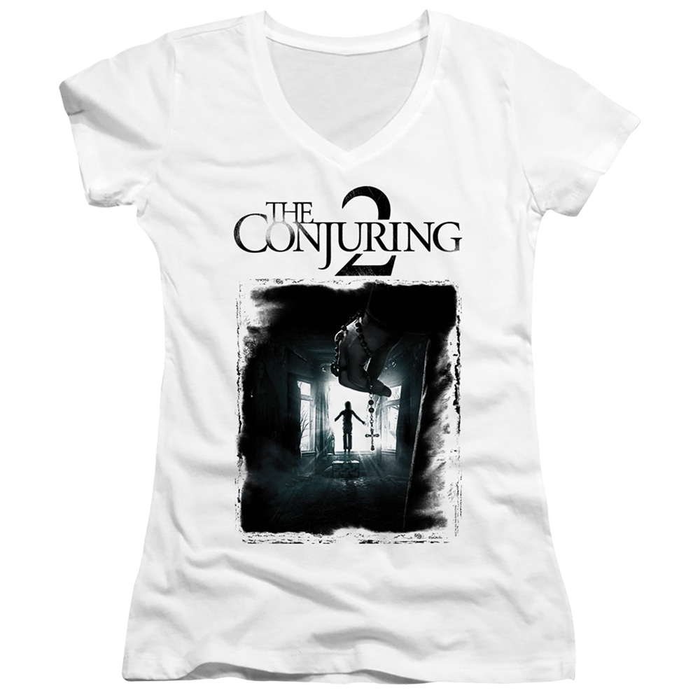 Conjuring, The Poster - Juniors V-Neck T-Shirt Juniors V-Neck T-Shirt Conjuring