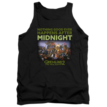 Black men's tank with Gremlins After Midnight graphic