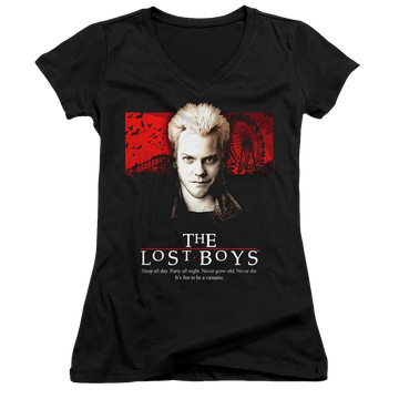 Lost Boys, The Be One Of Us - Juniors V-Neck T-Shirt Juniors V-Neck T-Shirt Lost Boys