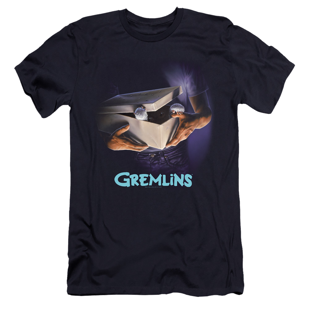 Gremlins Original Poster - Men's Premium Slim Fit T-Shirt Men's Premium Slim Fit T-Shirt Gremlins