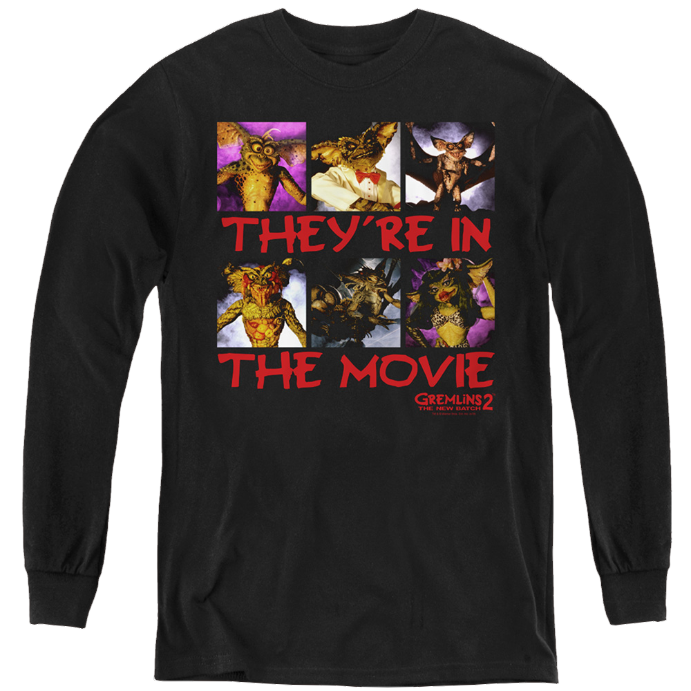Gremlins In The Movie - Youth Long Sleeve T-Shirt Youth Long Sleeve T-Shirt Gremlins
