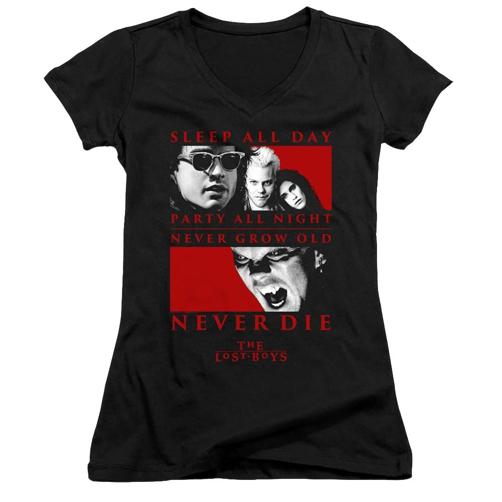 Lost Boys, The Never Die - Juniors V-Neck T-Shirt Juniors V-Neck T-Shirt Lost Boys