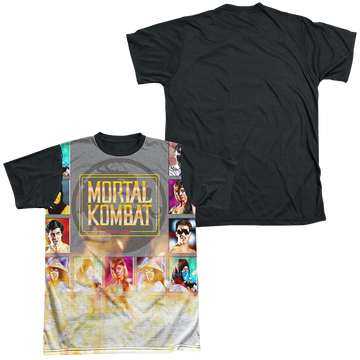 Mortal Kombat Choose Your Fighter - Men's Black Back T-Shirt Men's Black Back T-Shirt Mortal Kombat