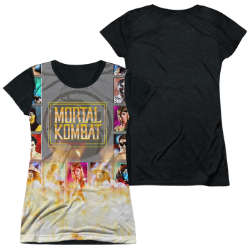 Mortal Kombat Choose Your Fighter - Juniors Black Back T-Shirt Juniors Black Back T-Shirt Mortal Kombat