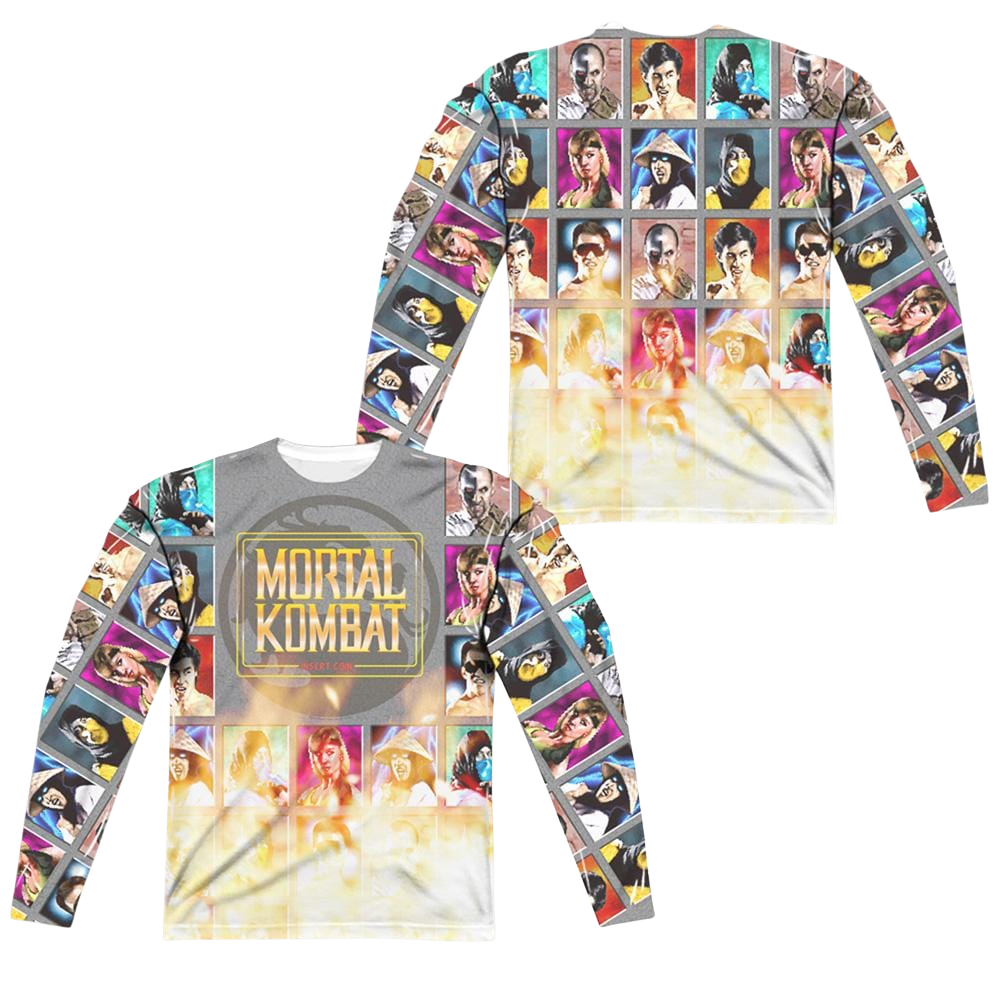 Mortal Kombat Choose Your Fighter - Men's All-Over Print Long Sleeve Men's All-Over Print Long Sleeve Mortal Kombat