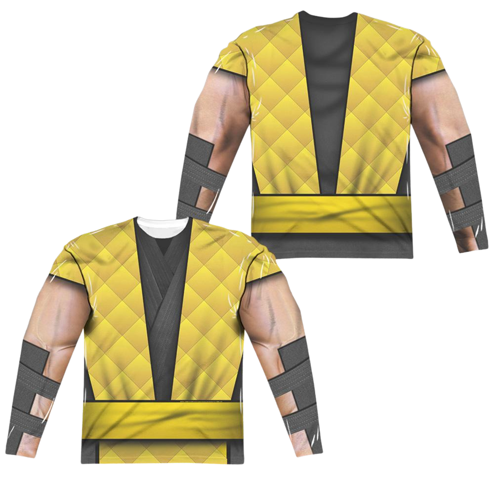 Mortal Kombat Scorpion Outfit - Men's All-Over Print Long Sleeve Men's All-Over Print Long Sleeve Mortal Kombat