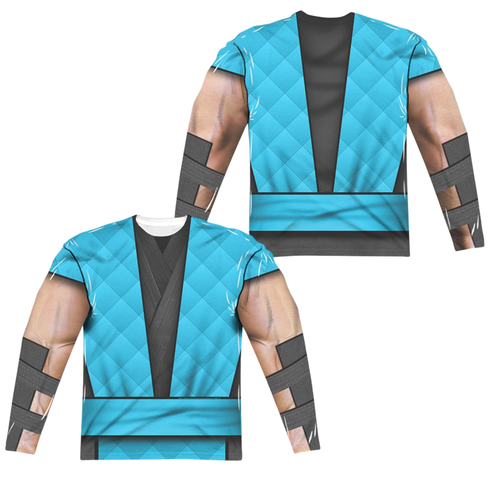 Mortal Kombat Sub Zero Outfit - Men's All-Over Print Long Sleeve Men's All-Over Print Long Sleeve Mortal Kombat