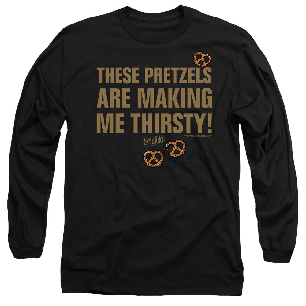 Seinfeld Pretzels Thirsty - Men's Long Sleeve T-Shirt Men's Long Sleeve T-Shirt Seinfeld