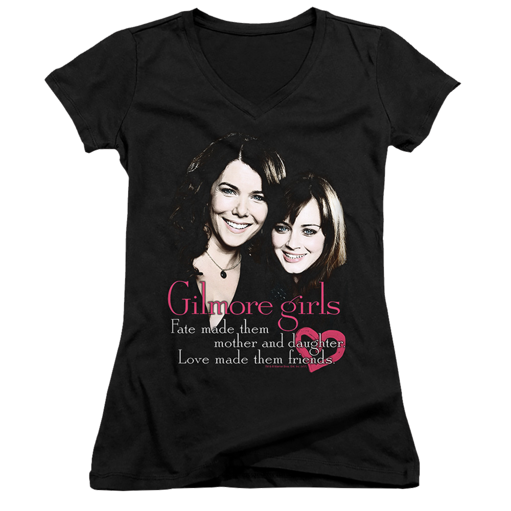Gilmore Girls Title - Juniors V-Neck T-Shirt Juniors V-Neck T-Shirt Gilmore Girls