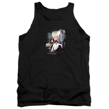 Black men's tank with The Vampire Diaries 3 + 1 graphic