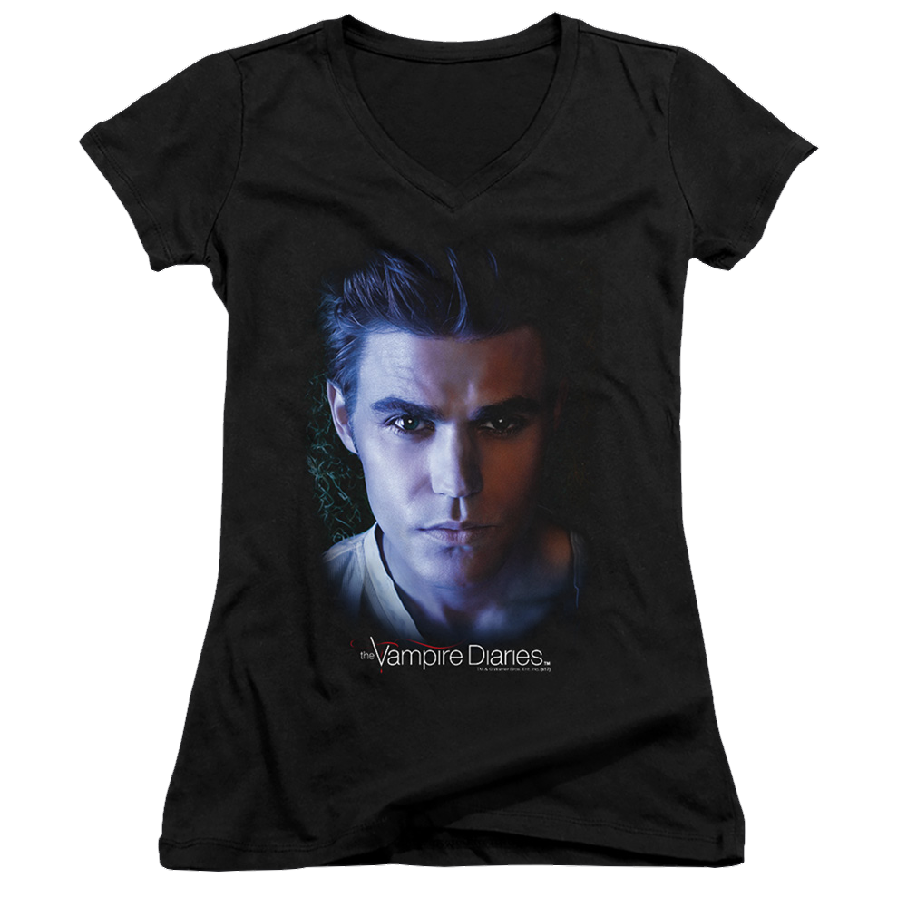 Vampire Diaries, The Stefan - Juniors V-Neck T-Shirt Juniors V-Neck T-Shirt The Vampire Diaries