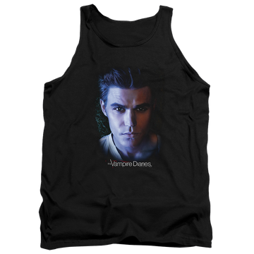 Black men's tank with The Vampire Diaries Stefan graphic