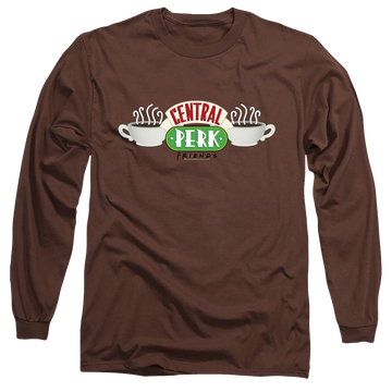 Coffee men's long sleeve t-shirt with Friends Central Perk Logo graphic