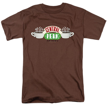 Coffee men's regular fit t-shirt with Friends Central Perk Logo graphic
