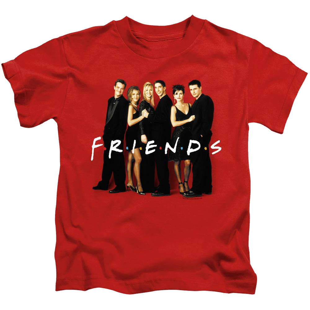 Friends Cast In Black - Kid's T-Shirt Kid's T-Shirt (Ages 4-7) Friends