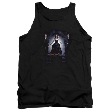 Black men's tank with The Vampire Diaries Bring It On graphic