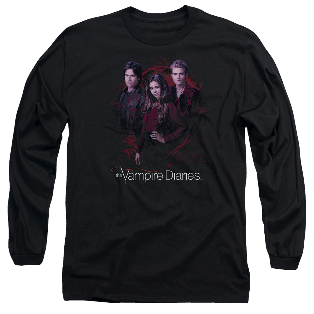 Vampire Diaries, The Company Of Three - Men's Long Sleeve T-Shirt Men's Long Sleeve T-Shirt The Vampire Diaries