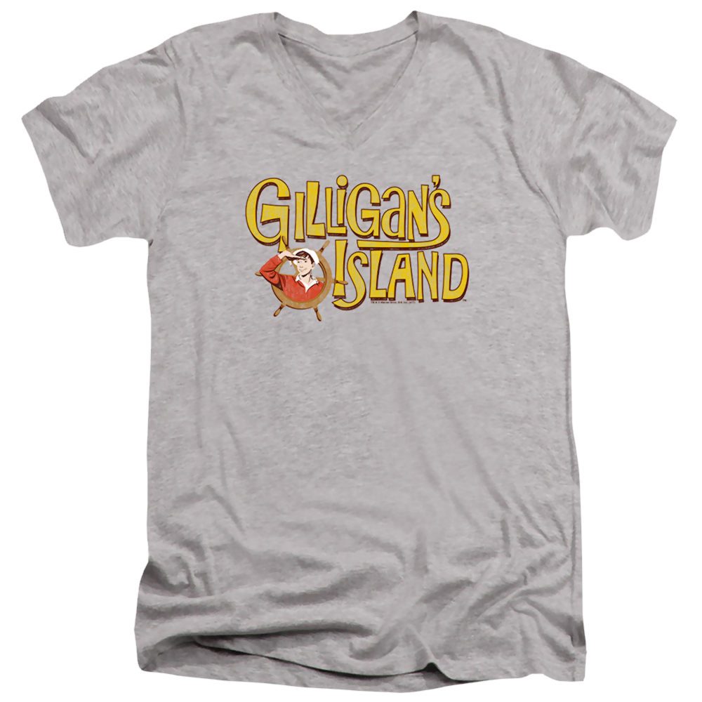 Gilligan's Island Gilligans Logo - Men's V-Neck T-Shirt Men's V-Neck T-Shirt Gilligan's Island