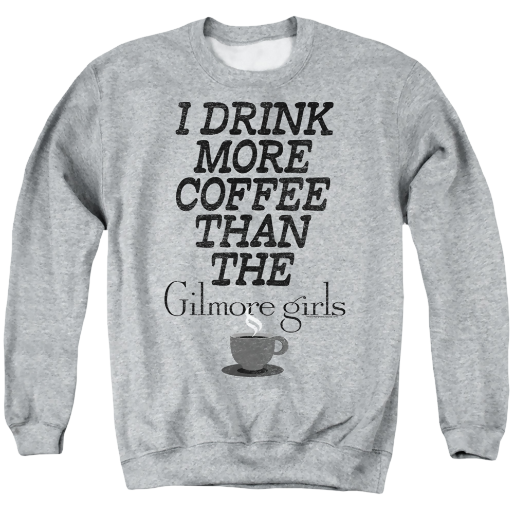 Gilmore Girls More Coffee - Men's Crewneck Sweatshirt Men's Crewneck Sweatshirt Gilmore Girls