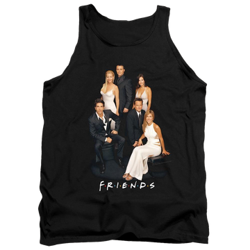Black men's tank with Friends Classy graphic