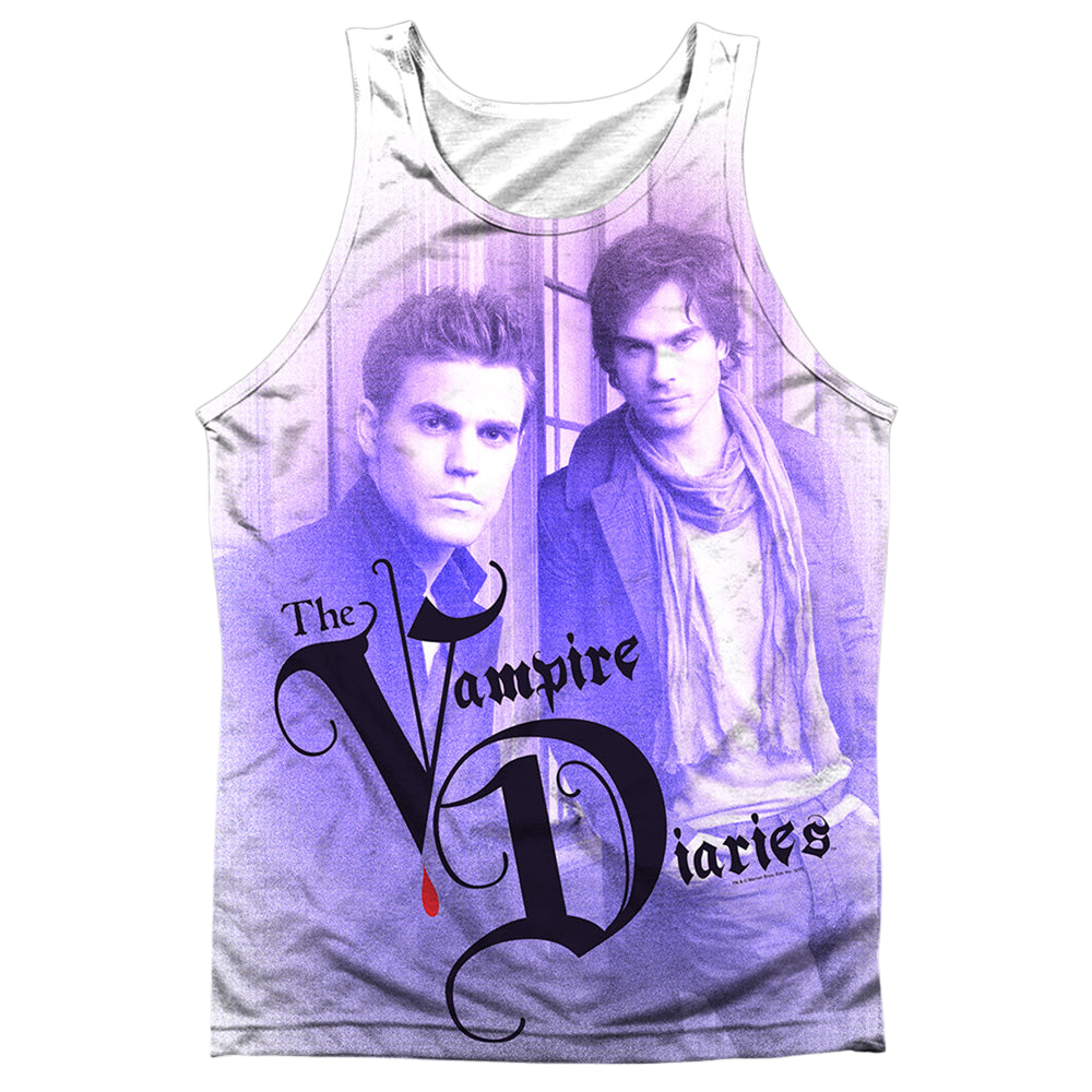 Vampire Diaries, The Stefan And Damon - Men's All Over Print Tank Top Men's All Over Print Tank The Vampire Diaries