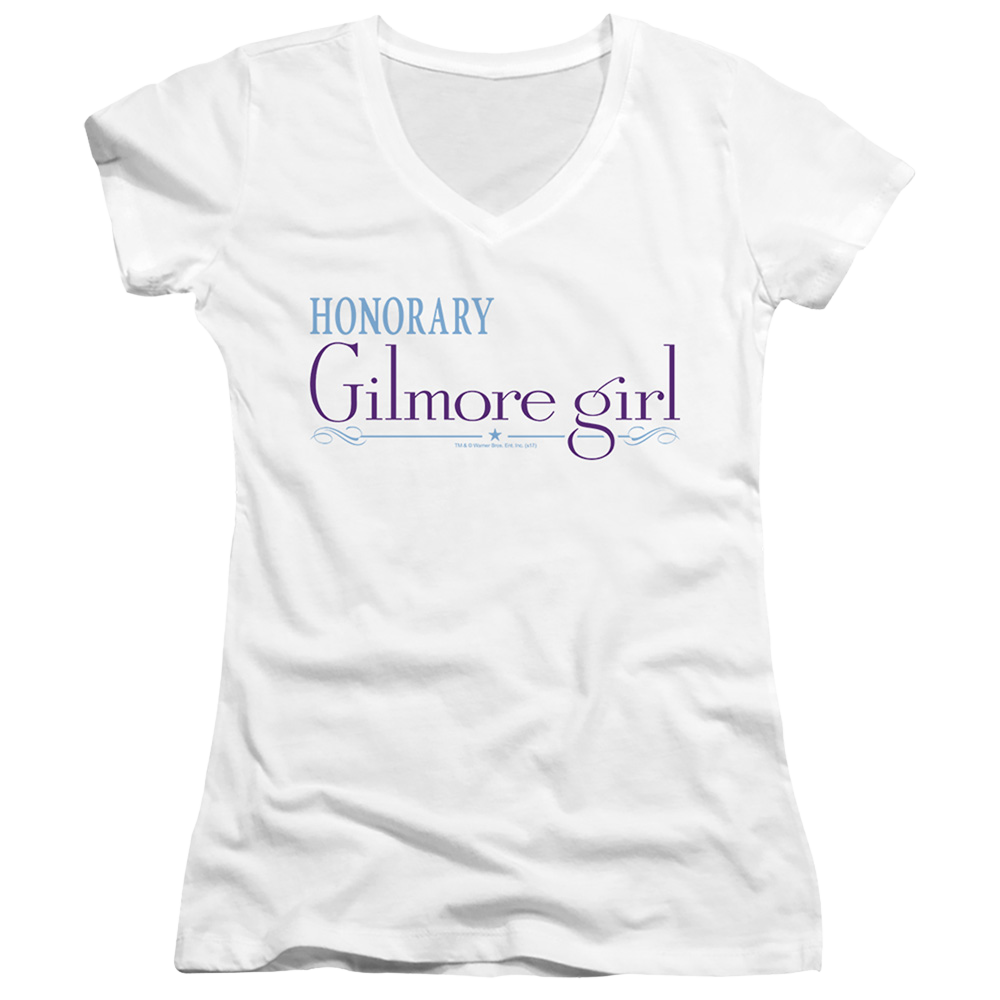 Gilmore Girls Honorary Gilmore Girl - Juniors V-Neck T-Shirt Juniors V-Neck T-Shirt Gilmore Girls