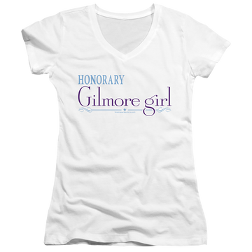 Gilmore Girls Honorary Gilmore Girl - Juniors V-Neck T-Shirt Juniors V-Neck T-Shirt Gilmore Girls