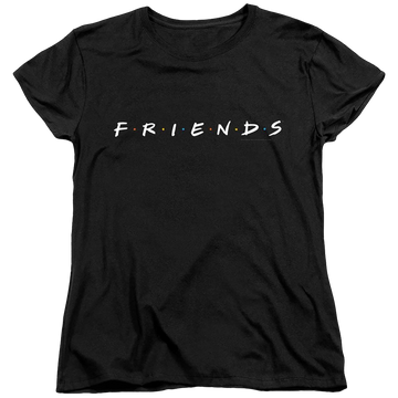 Black women's t-shirt with Friends Logo graphic