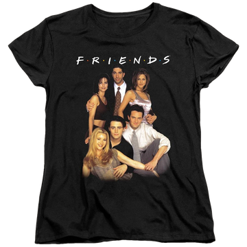 Black women's t-shirt with Friends Stand Together graphic