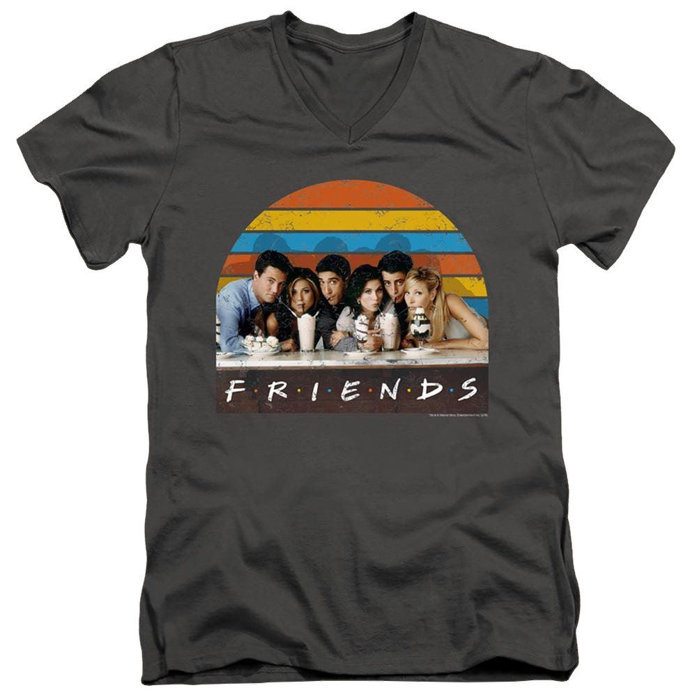 Friends Soda Fountain - Men's V-Neck T-Shirt Men's V-Neck T-Shirt Friends