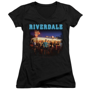 Riverdale Up At Pops - Juniors V-Neck T-Shirt Juniors V-Neck T-Shirt Riverdale