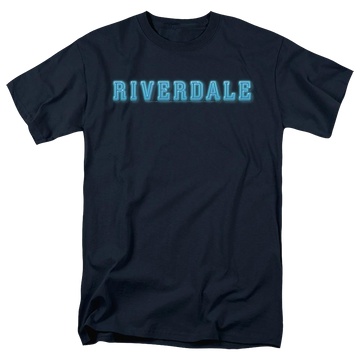 Navy men's regular fit t-shirt with Riverdale Logo graphic