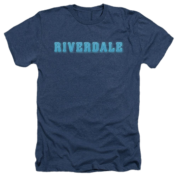 Navy men's heather t-shirt with Riverdale Logo graphic