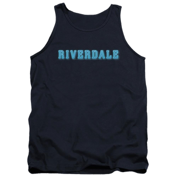 Navy men's tank with Riverdale Logo graphic
