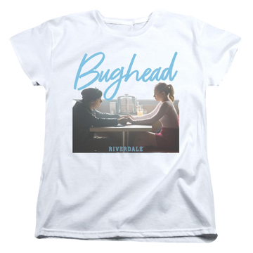 White women's t-shirt with Riverdale Bughead graphic