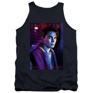Navy men's tank with Riverdale Archie Andrews graphic