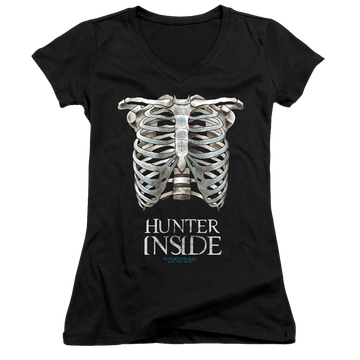 Supernatural Hunter Inside - Juniors V-Neck T-Shirt Juniors V-Neck T-Shirt Supernatural