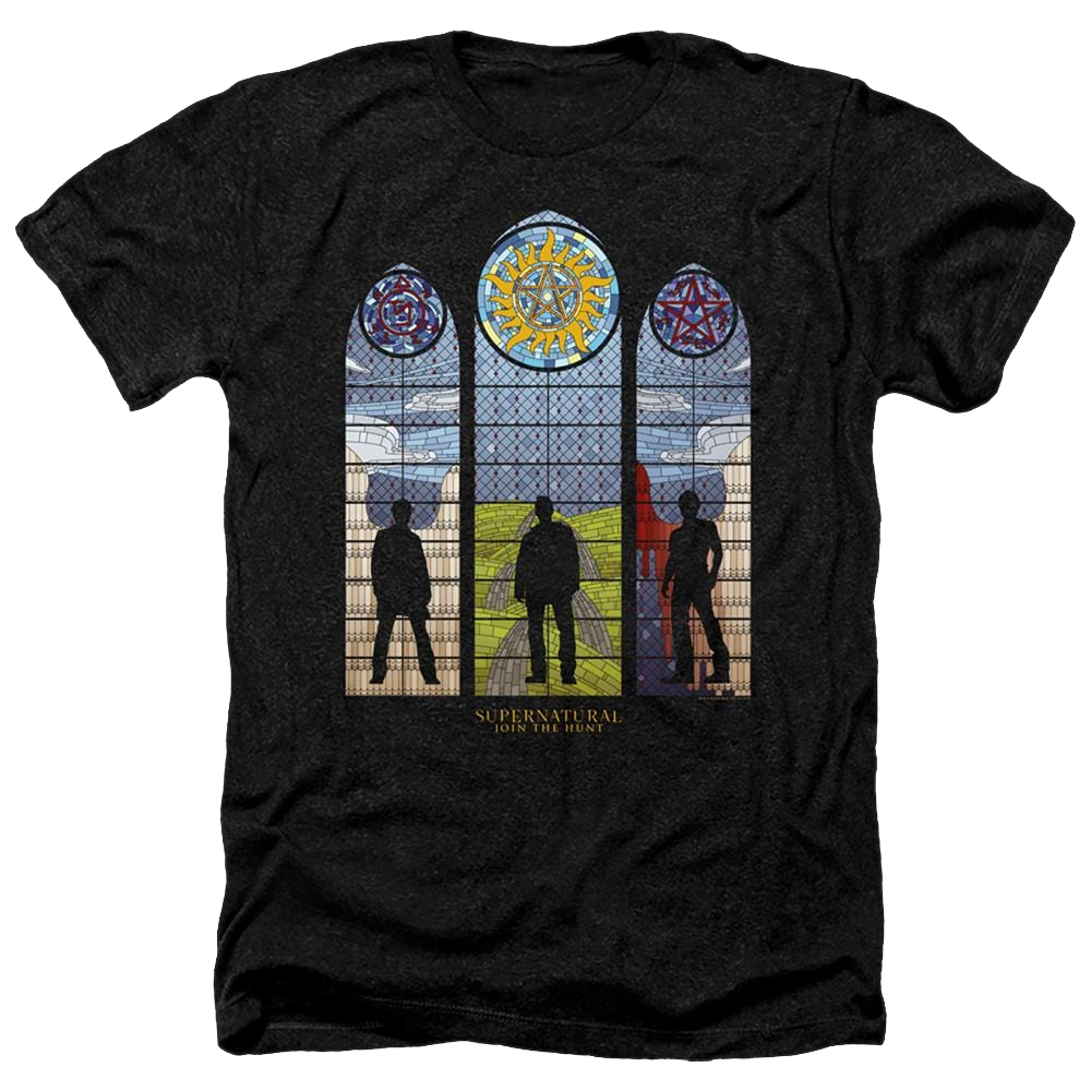 Supernatural Stained Glass - Men's Heather T-Shirt Men's Heather T-Shirt Supernatural