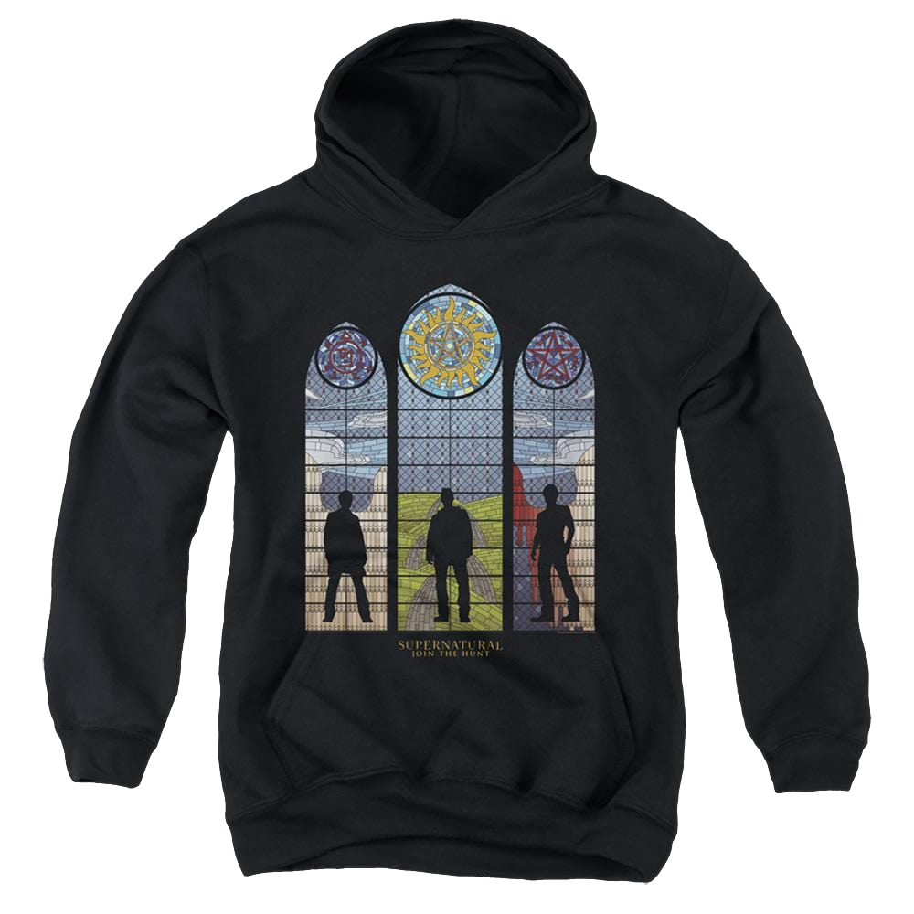 Supernatural Stained Glass - Youth Hoodie Youth Hoodie (Ages 8-12) Supernatural