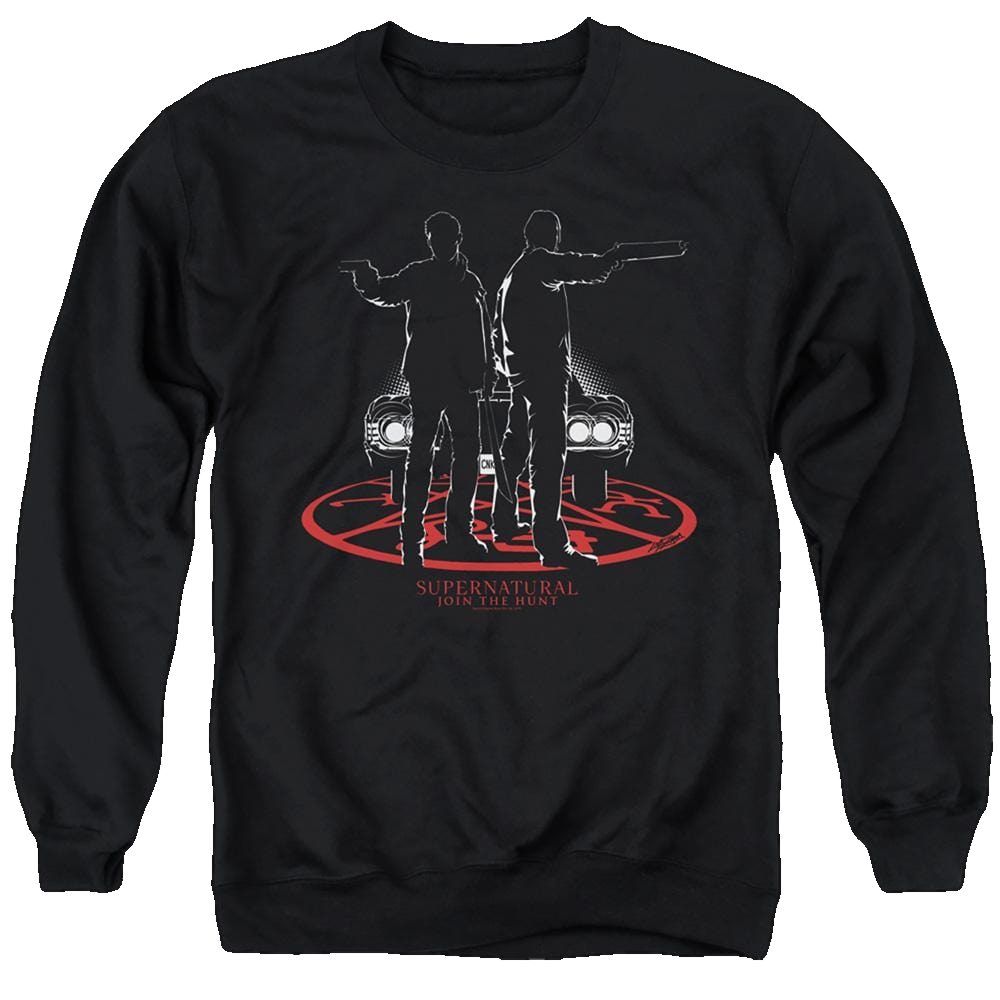 Supernatural Silhouettes - Men's Crewneck Sweatshirt Men's Crewneck Sweatshirt Supernatural