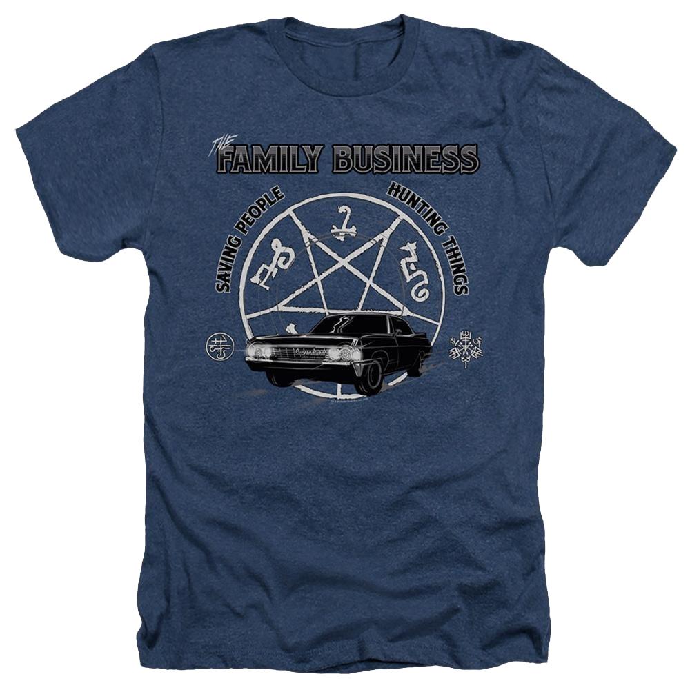 Supernatural Saving People And Hunting - Men's Heather T-Shirt Men's Heather T-Shirt Supernatural