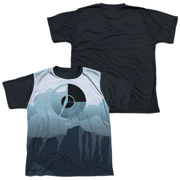 Westworld Landscape youth black back t-shirt for ages 8 to 12