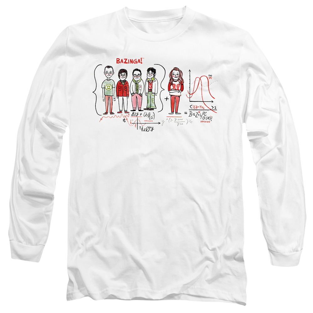 Big Bang Theory, The Bazinga Equation - Men's Long Sleeve T-Shirt Men's Long Sleeve T-Shirt Big Bang Theory