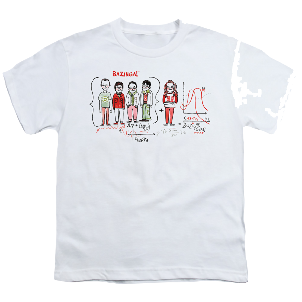 Big Bang Theory, The Bazinga Equation - Youth T-Shirt Youth T-Shirt (Ages 8-12) Big Bang Theory